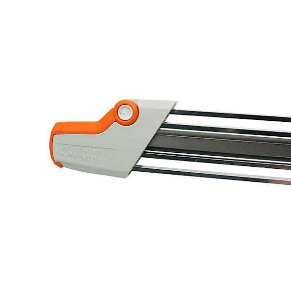 Hvid filholder 2 i 1 til motorsavskæde 3/8\" P Ø 4,0 mm