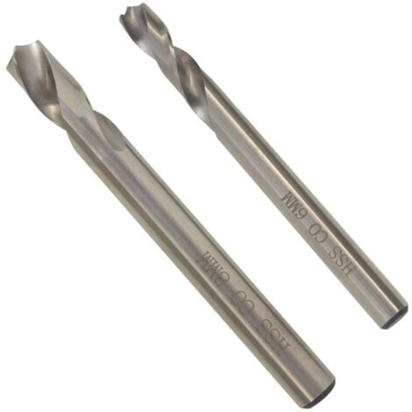 2-osainen pistehitsausporanteräsarja 6/8 mm HSS-koboltti