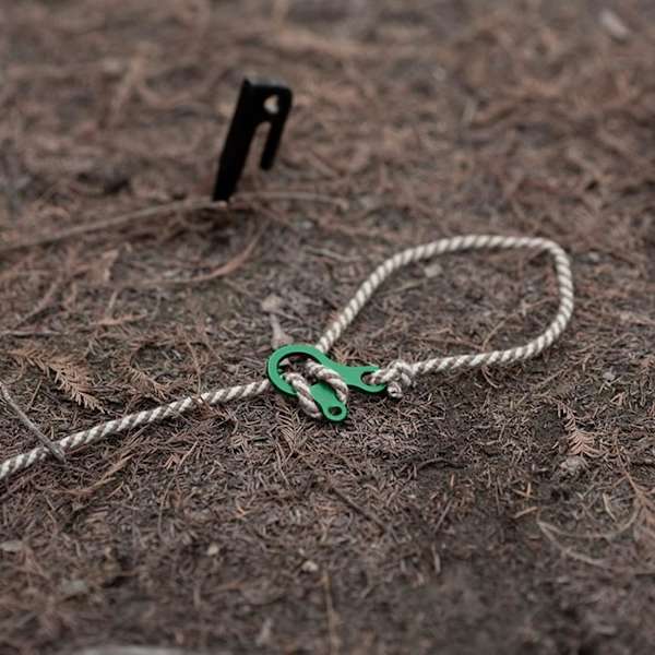 10 stk teltstrammer 1 hull guy tau strammere aluminiumlegering camping fottur tau tilbehør