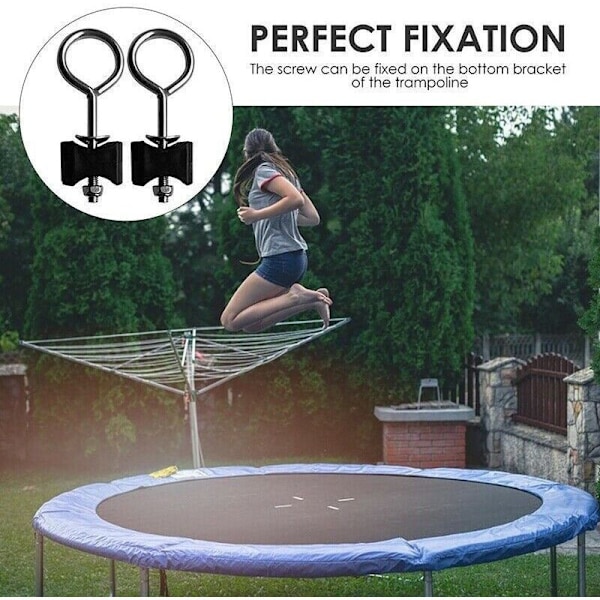 12-pack Trampolinskruvar, Trampolintillbehörsskruvar, Trampolinreservskruvar, Trampolinstabilitetsverktyg, för de flesta utomhustrampoliner