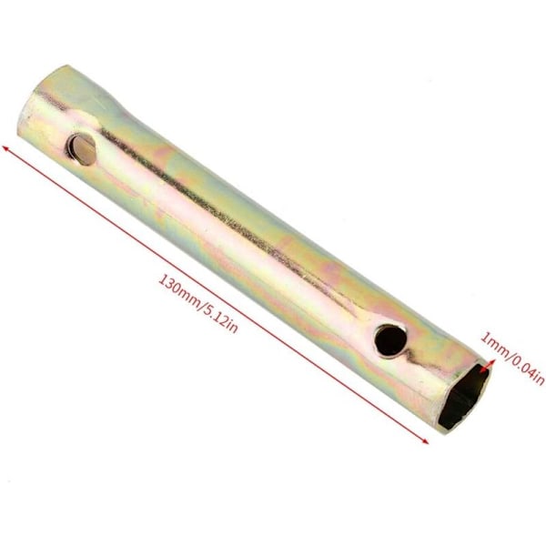 Dubbeländad hylsnyckel för 130 mm tändstift, hylsnyckel för tändstift, djup hylsnyckel för 16/18 mm motorcykeltändstift
