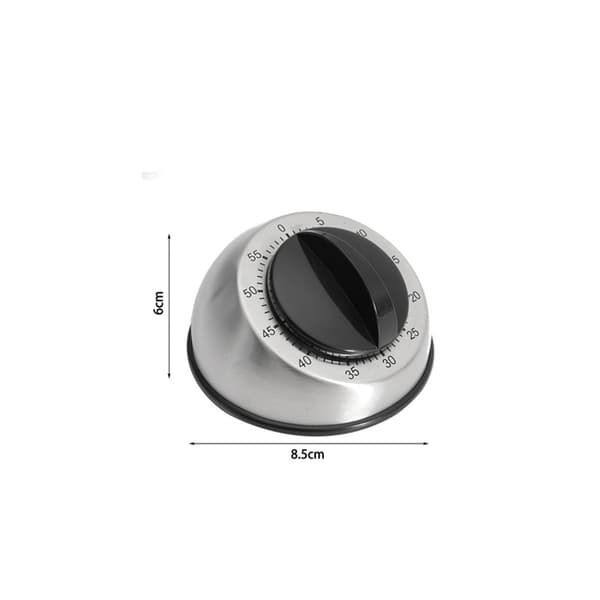 Kitchen Craft Plastik Mekanisk Timer, Sølv