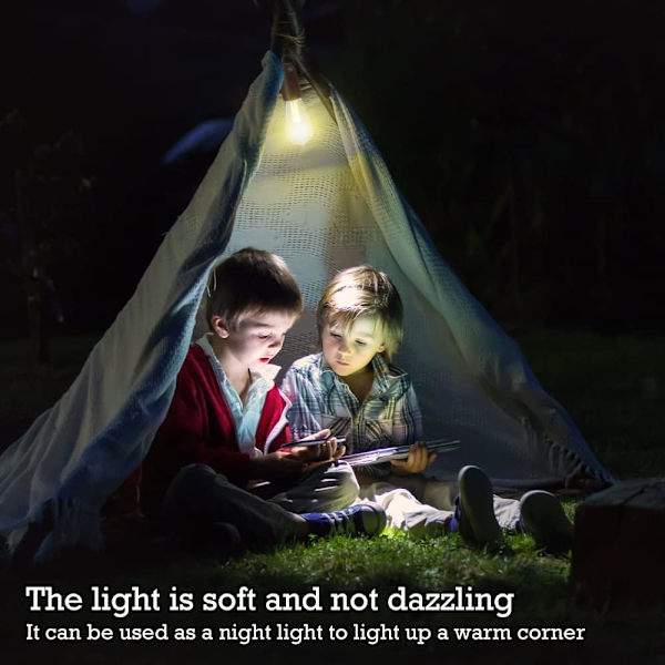 2-delad batteridriven tältlampa för sovrum, bärbar utomhus hängande retro LED-campinglampa, orkanhängande nödbelysningslykta för