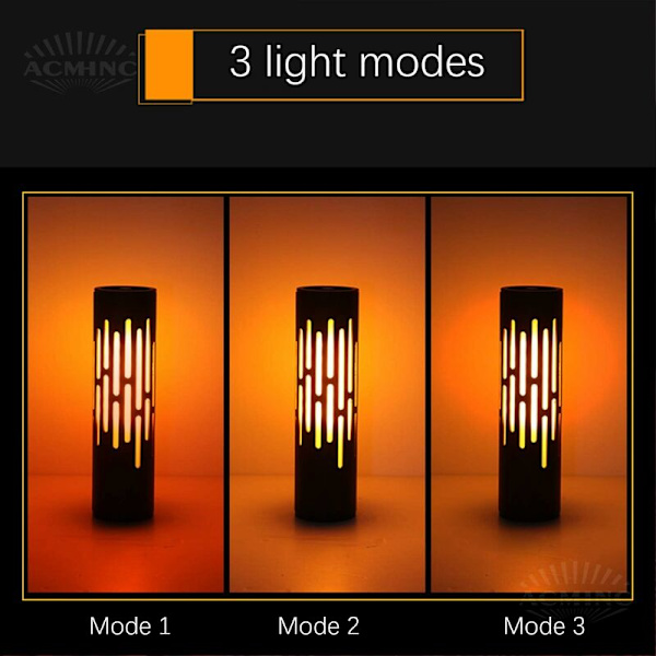 LED-bordslampa med uppladdningsbart batteri, 1W trådlös bordslampa för bar, trädgård, vardagsrum, restaurang inomhus och utomhus, 3 lägen, 1600Mah, IP54 svart B