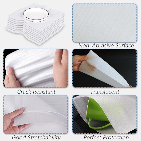 100 stk. skumindpakning 10x15cm, skumtasker, flyttebobleplast, bobleplast rulle, bobleplast, skumindpakning til flyttekasser, service, tallerkener, tallerkener W