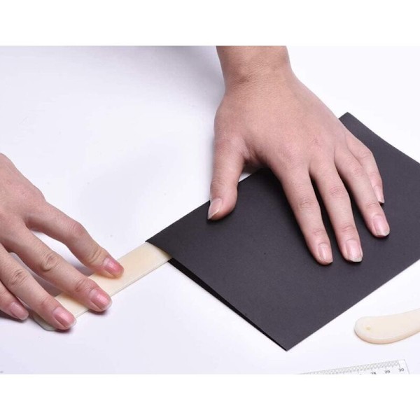 2 luuviivaimen setti käsitöihin, suoran luun ja kaarevan scrapbooking-kansion muodossa käsitöihin, korttien valmistukseen, o