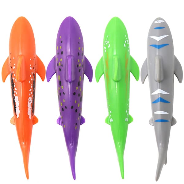 Dykbassäng Hajleksaker - För undervattenssimning Kastning Dykning Torpeder - 4-pack