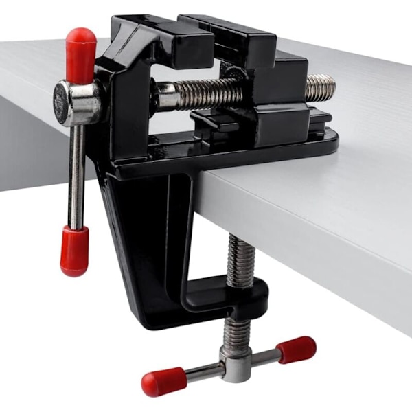 Mini universell bordsklämma, set mikro-arbetsbänk med justerbar käftspänning bänk aluminiumlegering verktyg för reparation skulptur modellbygge manuell