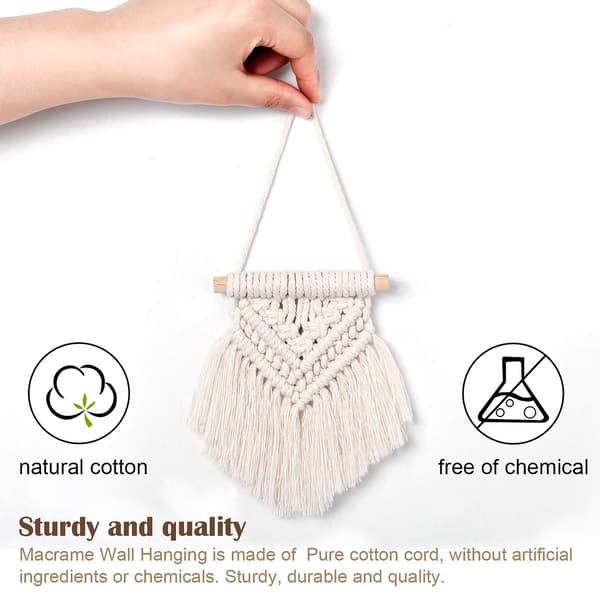 5-pack Mini Tassel Väggdekoration Handvävd Gobeläng Tassel Väggdekoration