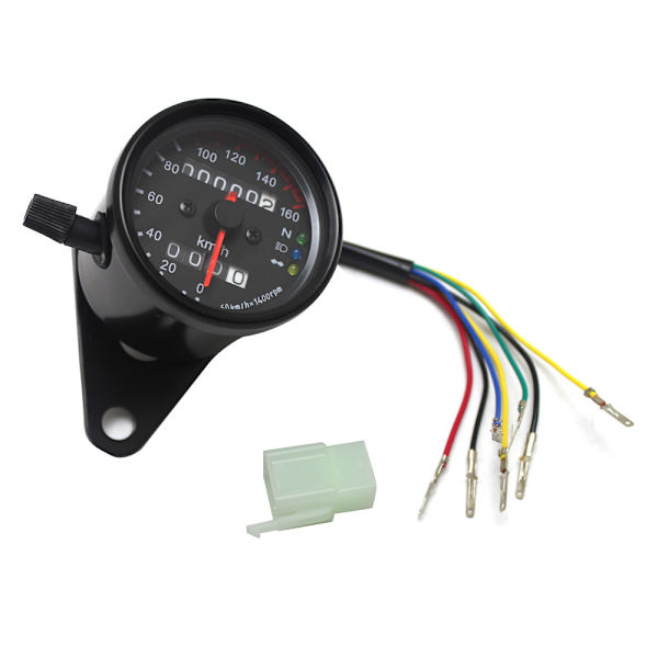 Motorsykkel speedometer 1 stk Universal motorsykkel kilometerteller speedometer signal dobbel digital display