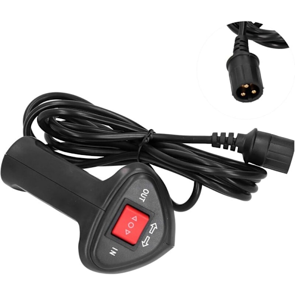 Vinsch Fjärrkontrollsystem Vinschkontroller Elec, Vinschkontroller Elektrisk Fjärrkontroll Universal ATV Tillbehör Tippvagn Brytare