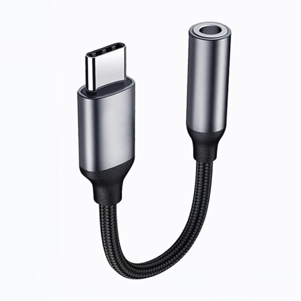 USB C till 3,5 mm-uttag, USB C 3,5 mm-adapter, USB C aux-adapter, USB C till 3,5 mm AUX-ljudadapter, USB C-hörlursadapter i