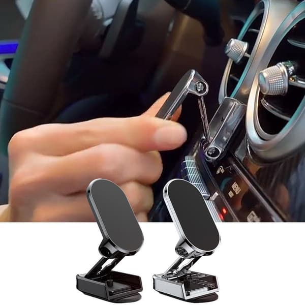 Foldbar magnetisk telefonholder til bil