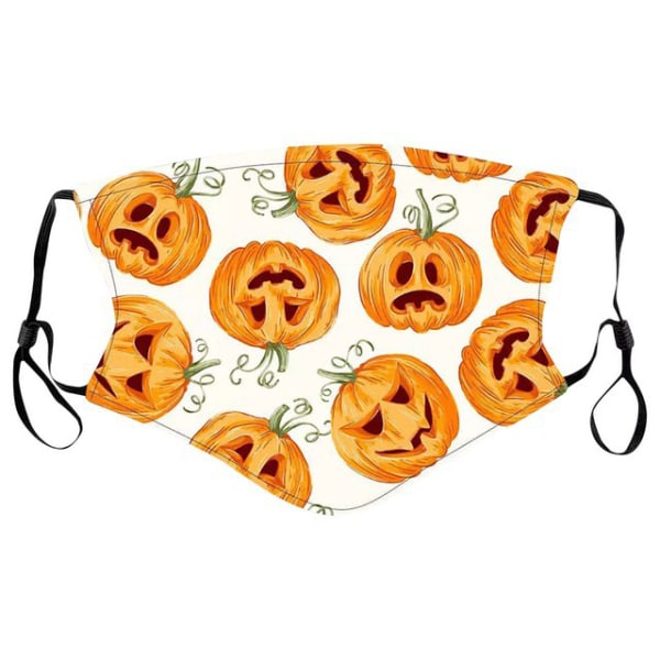 6-Pack Ansigtsmasker Halloween Shields, Vaskbar Genanvendelig Halloween