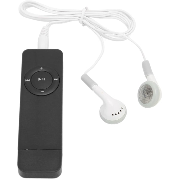 (Sort)MP3-afspiller, 64GB bærbar, tabsfri digital musik MP3-afspiller