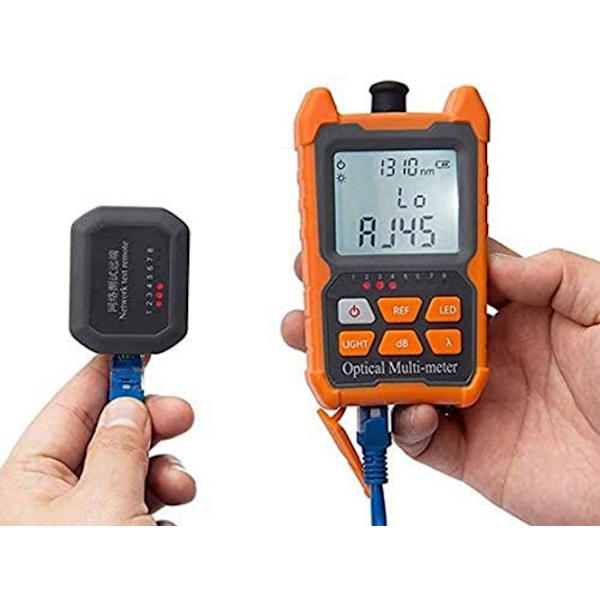 Fiberoptisk fotometer optisk kabeltestare 70dbm, 2 i 1 fotometer och kabeltestare