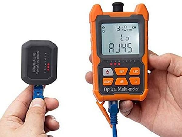 Fiberoptisk fotometer optisk kabeltester 70dbm, 2 i 1 fotometer og kabeltester