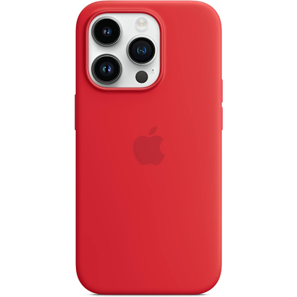 Apple - Rött silikonfodral med för iPhone 14 Pro