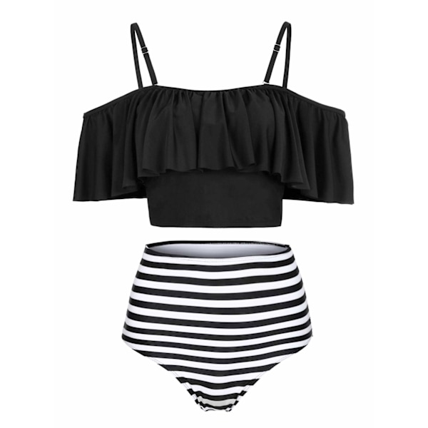 Tummy Control badedragter til kvinder, Off Shoulder M