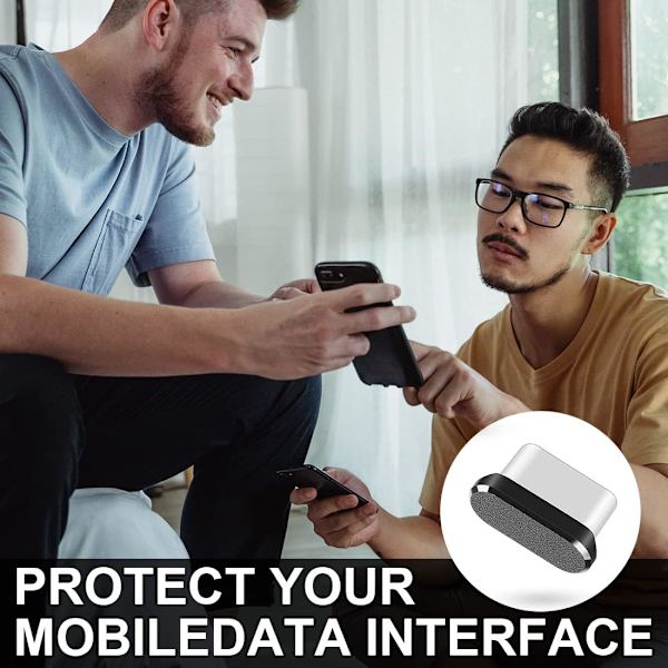 6 kpl USB C -pölypistoketta, Type-C pölysuoja yhteensopiva Samsung Galaxy S21/Ultra Redmi Note 10 Pro Huawei Mate 30 -portin suojus useimmille Type-C -puhelimille ja