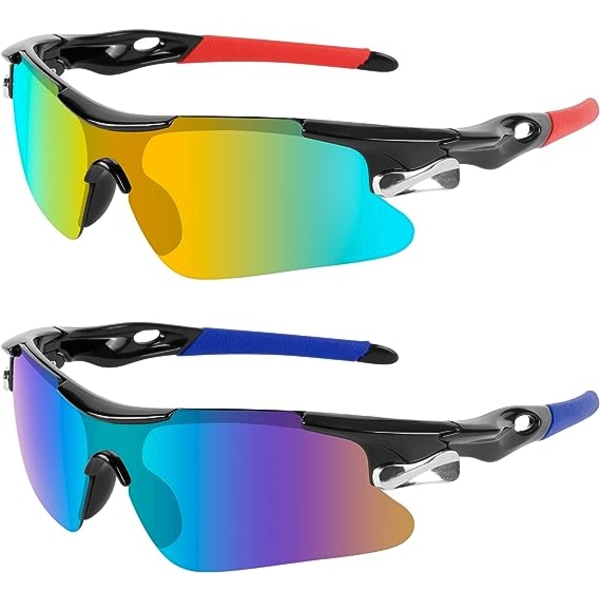 Polarized Sports Sunglasses, Polarized Cycling Glasses with UV400 Protection, for Cycling, Driving, Golf and Outdoor Activities for Men and Women 2