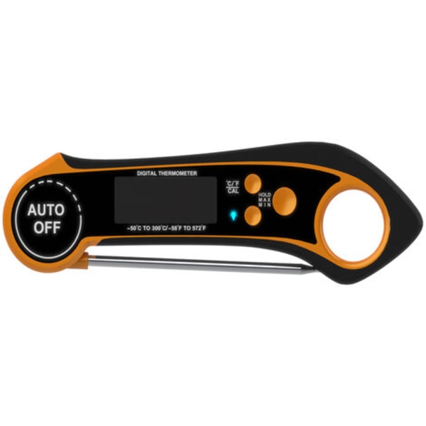 [CE, FCC, Rohs, IPX7 vandtæt certificering, Kina/EU/US patent] Madtermometer Grilltermometer Hurtig temperaturmåling Stor skærm