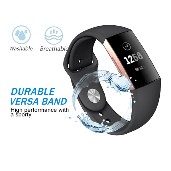 Fitbit Charge 3/4 armband silikon (S)