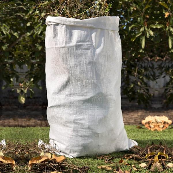 Lot af 10 poser med raffia-affald • Forbedret og modstandsdygtig opsamlingspose • Mere end 25 kg • Stor 80 x 50 cm