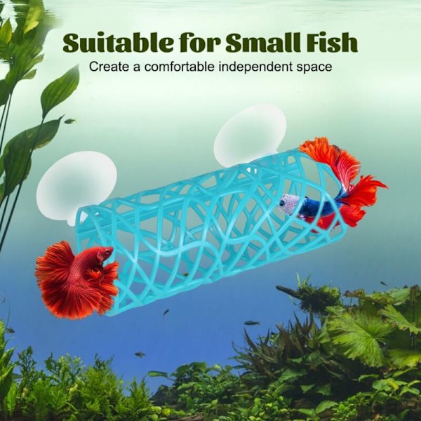 Betta fisk tunnel, hul design, Betta fisk hule rør, lite Betta fisk gjemmested, reke gjemmested, lek, hvile