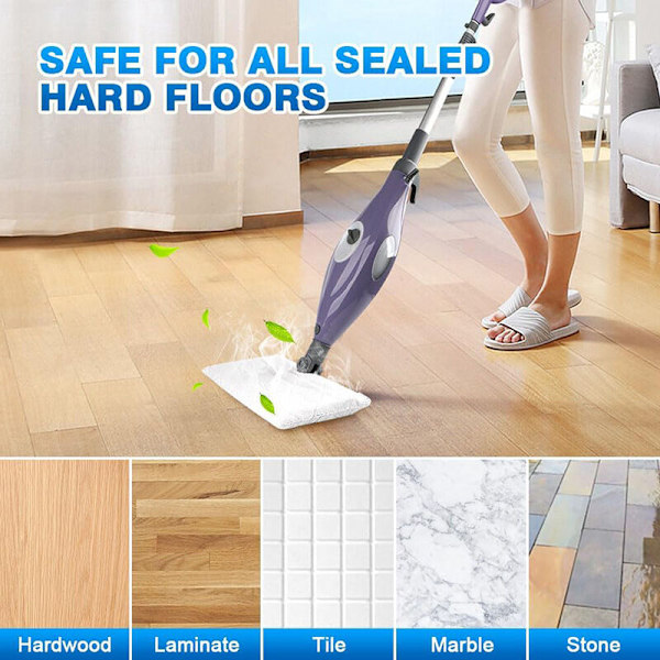 Pestävät mikrokuitupuhdistusliinat Shark Pocket Steam Mop S3501 S3601 S3901 -höyrymoppiin (Koko: 31,8 x 17,8 cm)