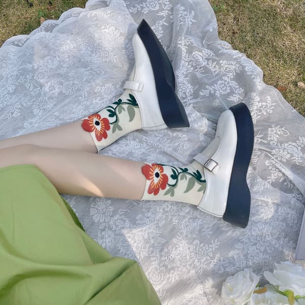 Fashion Strømper Kvinders Flip Flops Mænds Komfort Strømper Kvinders Strømper Grønne Strømper