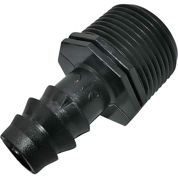 Sett med 10 hann-piggadaptere/koblinger Ø16mmx3/4'' Dryppslanger Ekstern gjenge (for Ø16mm slange) - Kobling for vannings-/sprinklersystem