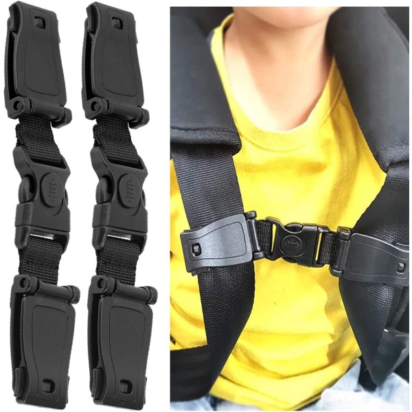 Child Auto Strap Clip 2 delar bilbältesklämma Bilbältesklämma Bröstklämma Baby för bröstklämma Baby Bilbarnstolar