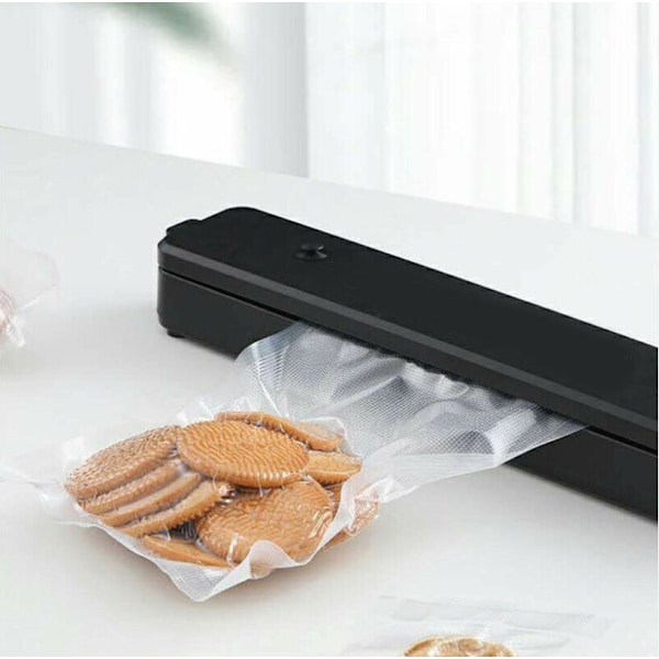 Hjemme Vakuumpakningsmaskine Automatisk Vakuumforsegler Mini Plastforsegler Bærbar Køkkenbevaringsmaskine