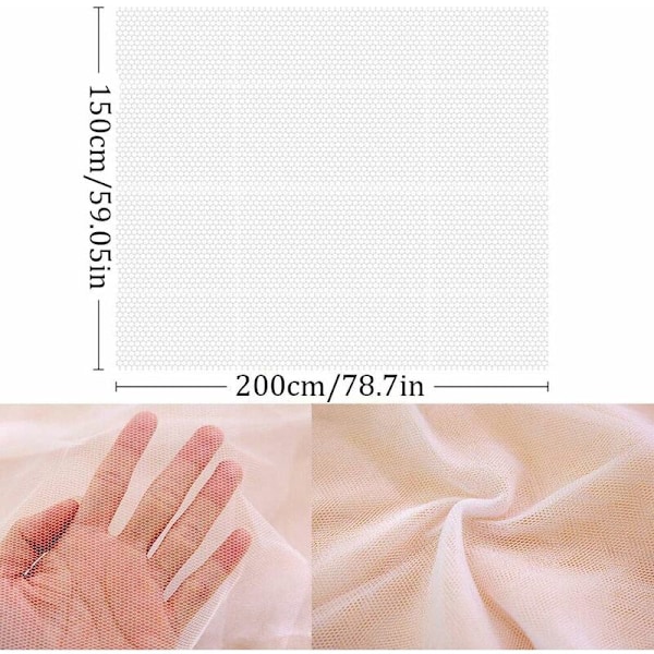 Vindusmyggnett, lerret myggnett 3 stk insekt rull mygg, beskyttelsesnett vindu standard skjerm standard for vindu 150 x 200cm hvi