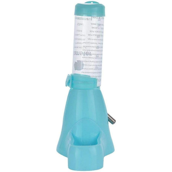 Pieni eläinten juoma-astia, Kanin juoma-astia pienille eläimille, hamsterit, marsut, kanit, rotat, frettit, gerbiilit, chinchillat, 125ml sininen