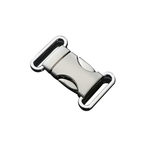 Set med 5 metallklämmor för paracordarmband, hundhalsband, ryggsäck, färg: silver