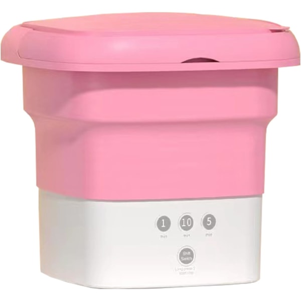 Bärbar tvättmaskin Mini Vikbar Tvättmaskin med Centrifugeringstank Lättviktsvikbar Tank - Perfekt för Camping, Resor, Lägenheter
