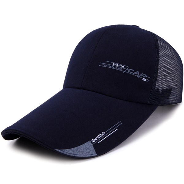 Blå Mesh-Justerbar Baseball Cap Golf Hat Motorsykkel Trucker Cap Strapback Cap for Man Woman Fiske Hat