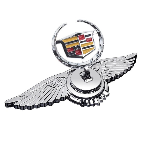 Lämplig för Cadillac huv bil logo märkning huv bil front personlig zinklegering metall