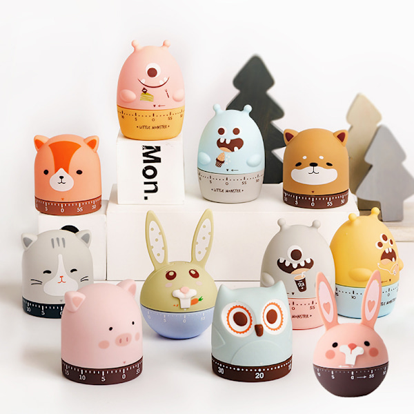 Cartoon Time Manager Zoo Cute Pet Mekanisk Timer