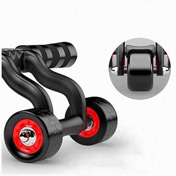 3 hjul Ab Triangulär Roller Abdominal Tung Utrustning Fitness C