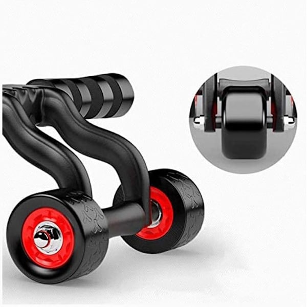 3-hjulig Ab Triangular Roller Tung Utrustning Fitness Bukmuskel Carver Abs Tränare Utomhus Inomhus Träningsmaskin