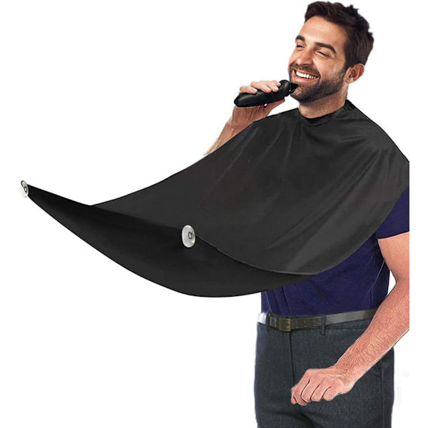 Skäggförkläde, Rakningskappa, Vattentät, Groomingduk, Icke-klibbig, med 2 Sugkoppar, Perfekt Present till Män