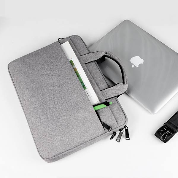 14-tums bärbar datorväska kompatibel med 14\" bärbar dator Chromebook, 14 MacBook Pro A2442, polyester budväska bärväska för män kvinnor, rosa
