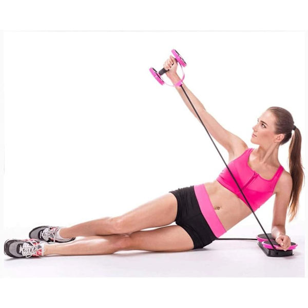 Rulletræner Dobbelt Ab Rulle Hjul Fitnessudstyr Træning Core Abdominal Træner Fitness Træner
