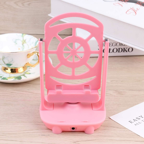 Mobiltelefontillbehör Borste Stepper Dubbel Mobiltelefon Ljudlös Stepper Lager Stegräknare Skaka Telefon Wiggler Enhet Gungbräda för Telefon (Rosa)