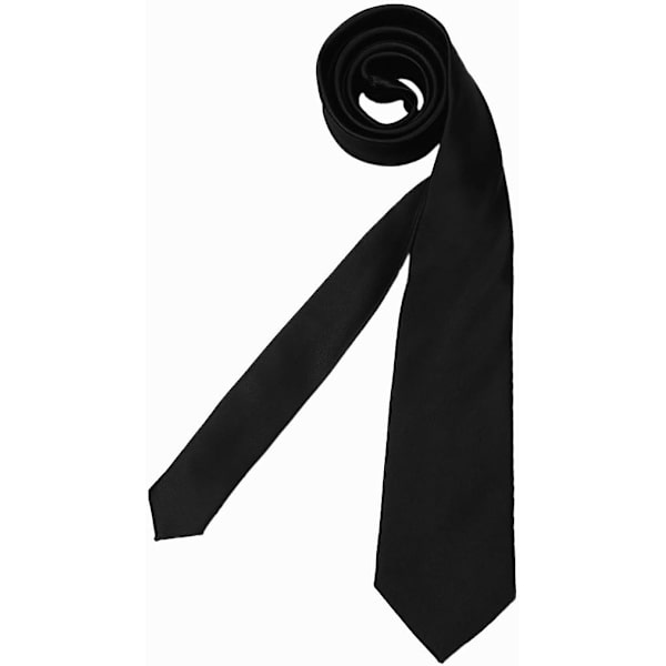 Svart håndlaget klassisk 8 cm slips for menn til jobb eller spesielle anledninger