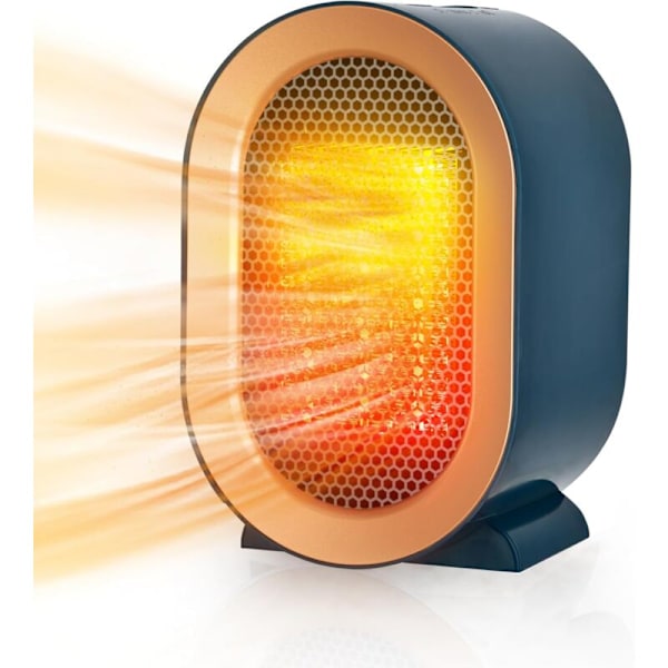 Actoint varme, keramisk blåsende mini radiator, 800/1200 W elektrisk radiator, overoppheting og anti-tank beskyttelse, 2 varmemoduser, bad, hjem o