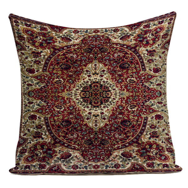 4 tyynyliinaa vesivärikuviolaattoja ja oriental retro neliön muotoinen värikäs maalaus tyynyliina 45x45 cm (tyyli B)